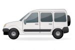 Illustrated Minivan Vehicle